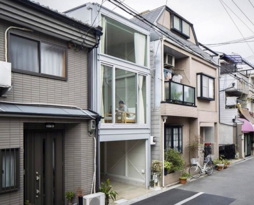 Narrow Japanese house