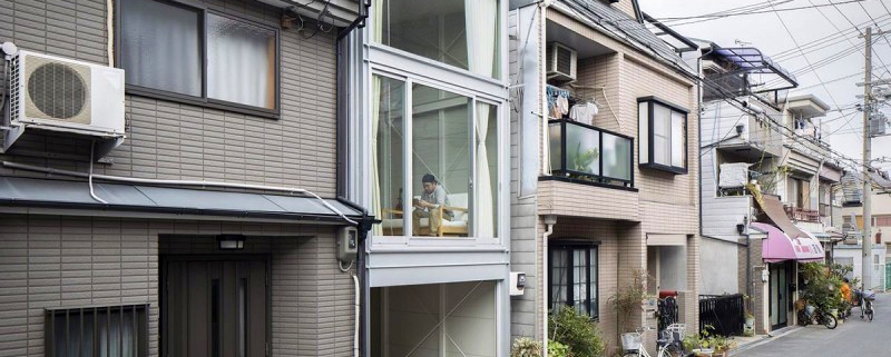 Narrow Japanese house
